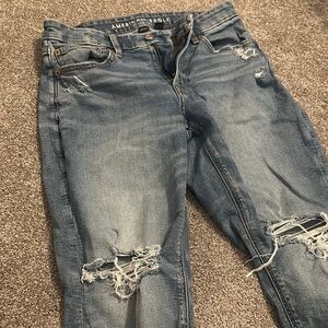 AEO Blue Straight Leg Denim